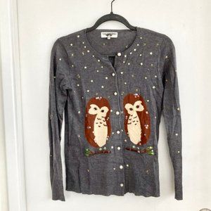 Valentino Cardigan with Owl Motif